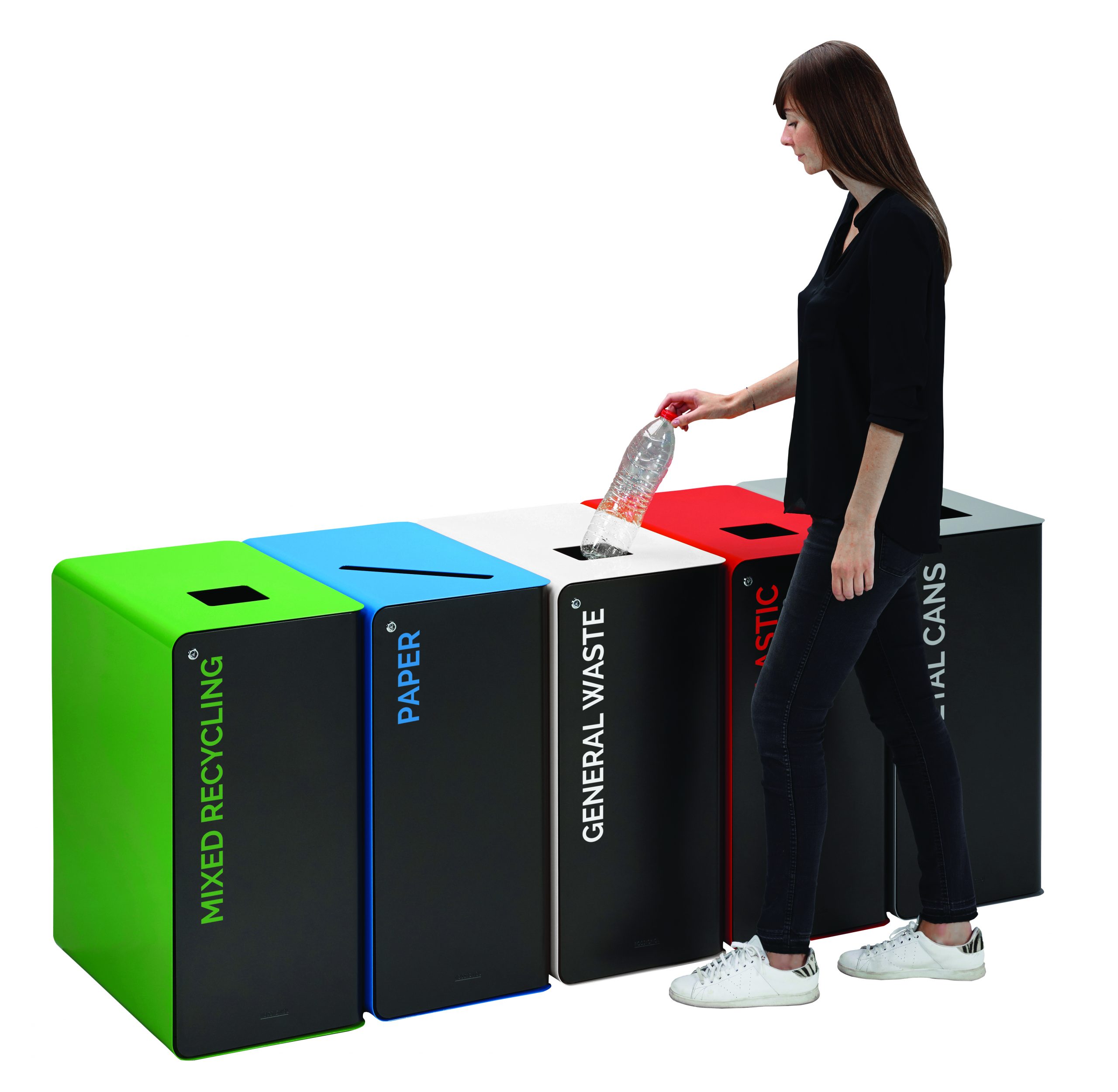 confidential waste bin with lockable door