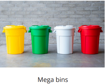 mega bins durable robust industrial waste bins and recycling bins