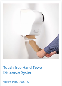 touch free hand towel dispenser system