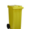 120L yellow Wheelie Bin WB8300