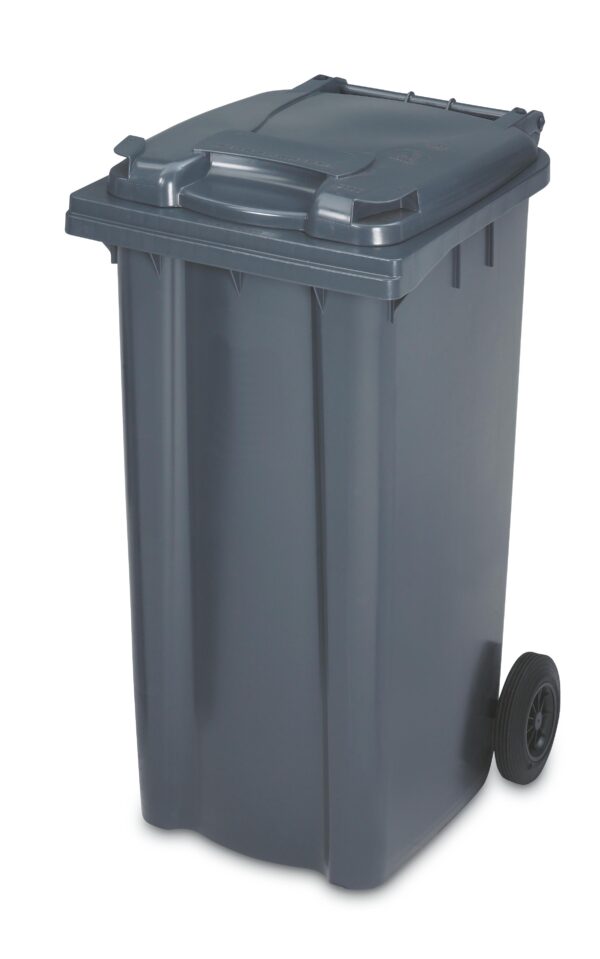 240L Grey wheelie bin