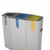 3 compartment recycling bin