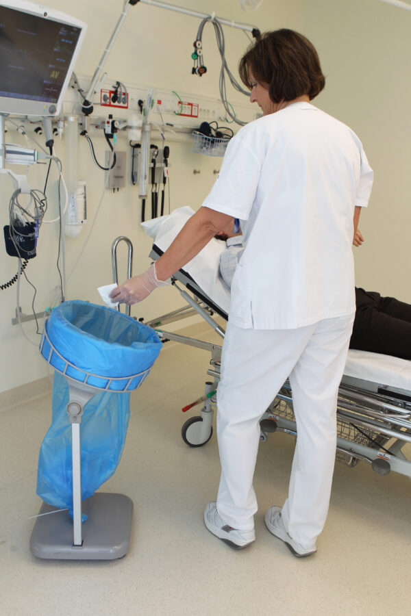 longopac continuous liner bin hygienic for using in hospitals and healthcare settings