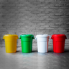 Large colourful heavy duty recycling bins by Unisort