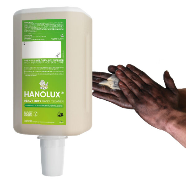 hanzl hanolux 2000ml industrial heavy duty hand cleaner with biodegradable scrubbing agents