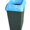 blue paper waste recycling bin for offices