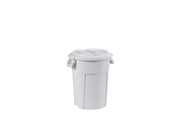 white general waste bins or recycling bins