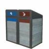 Naturo 2W Outdoor Recycling Bin