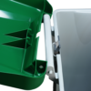 green lid pedal bin